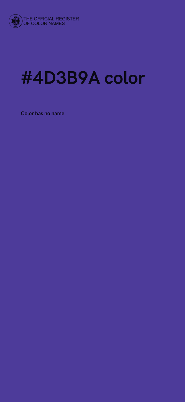 #4D3B9A color image
