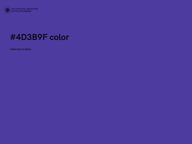 #4D3B9F color image