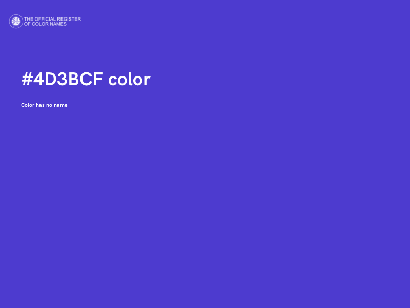 #4D3BCF color image