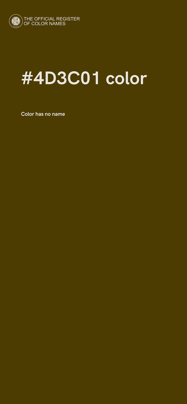 #4D3C01 color image
