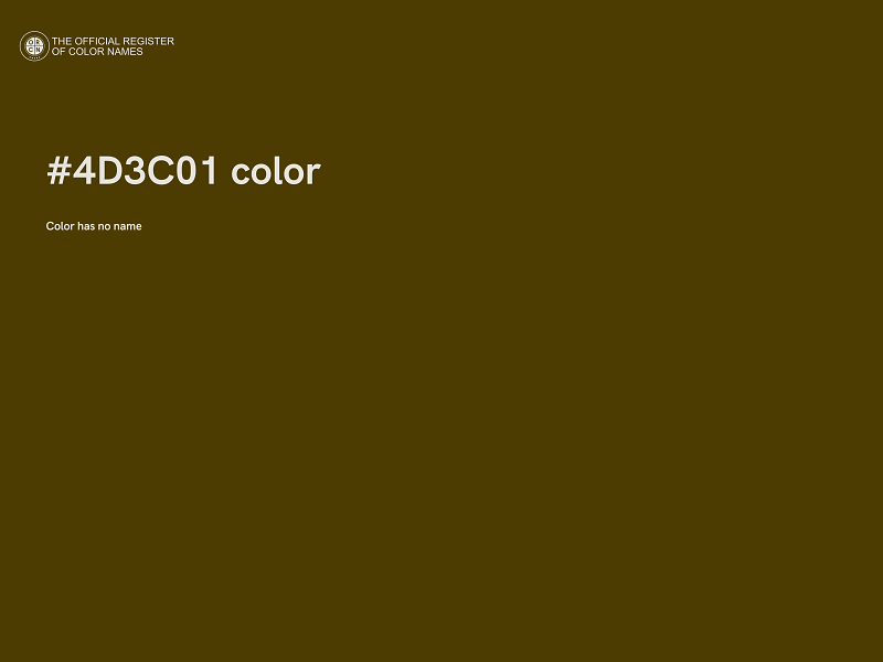#4D3C01 color image