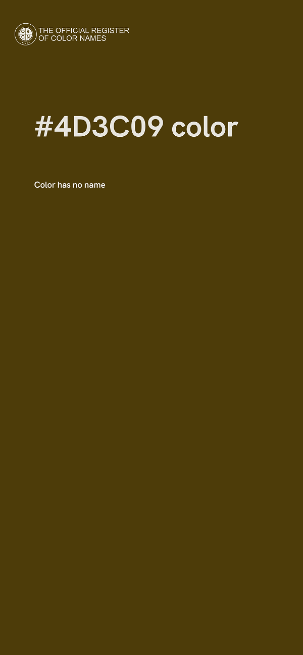 #4D3C09 color image