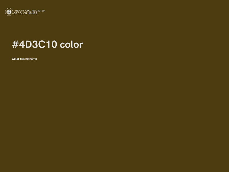 #4D3C10 color image