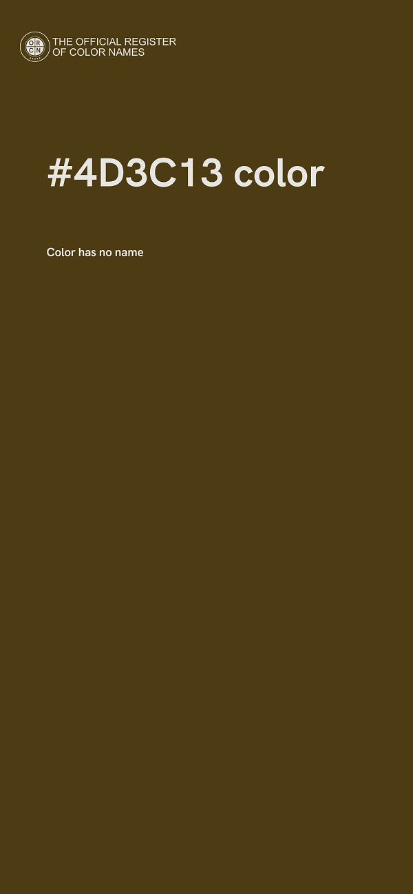 #4D3C13 color image