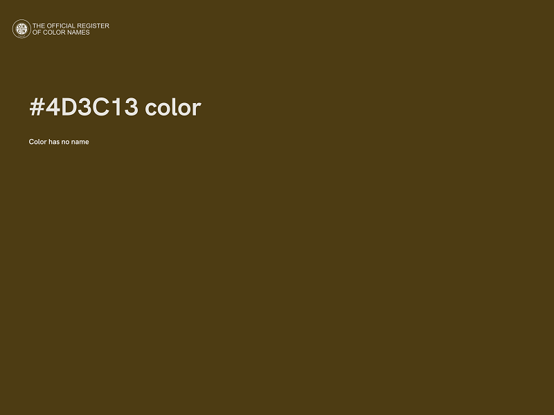 #4D3C13 color image