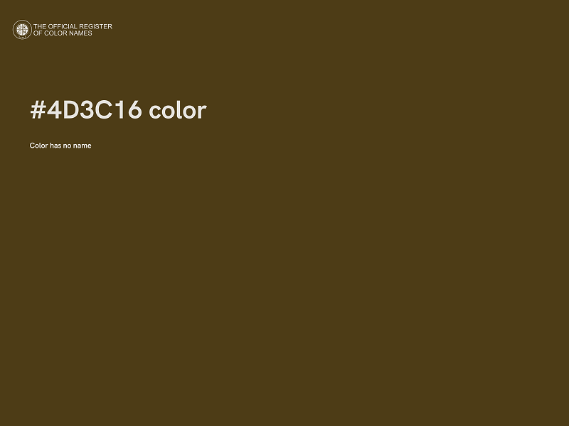 #4D3C16 color image