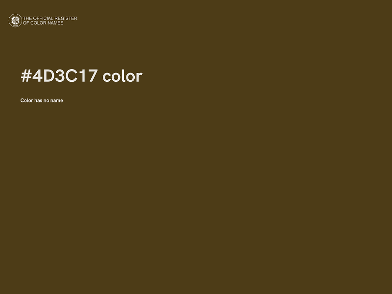 #4D3C17 color image