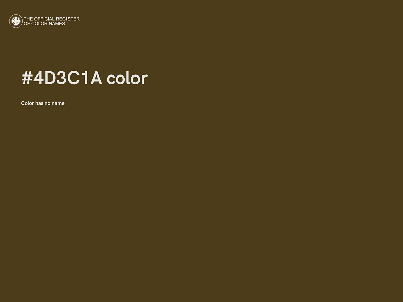 #4D3C1A color image