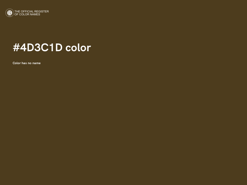 #4D3C1D color image