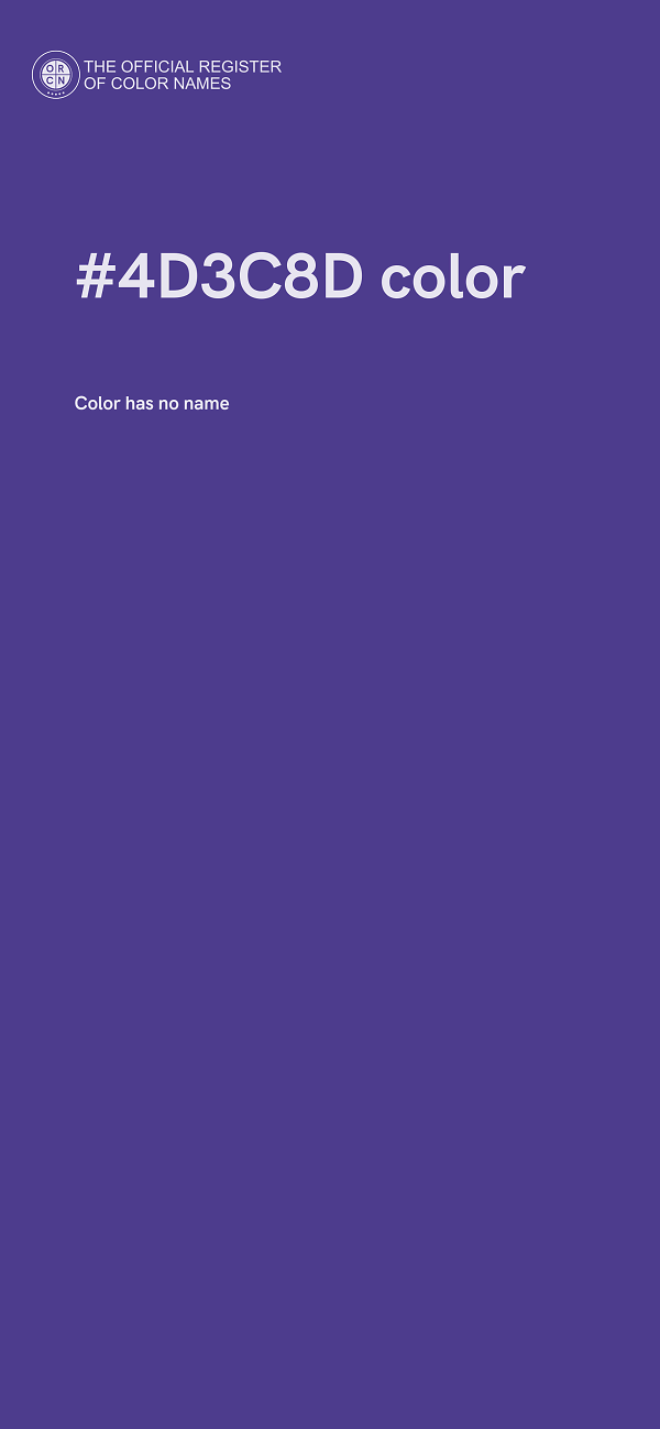 #4D3C8D color image