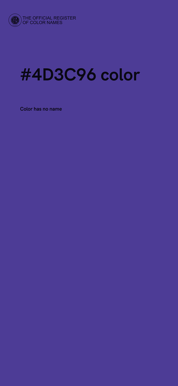#4D3C96 color image