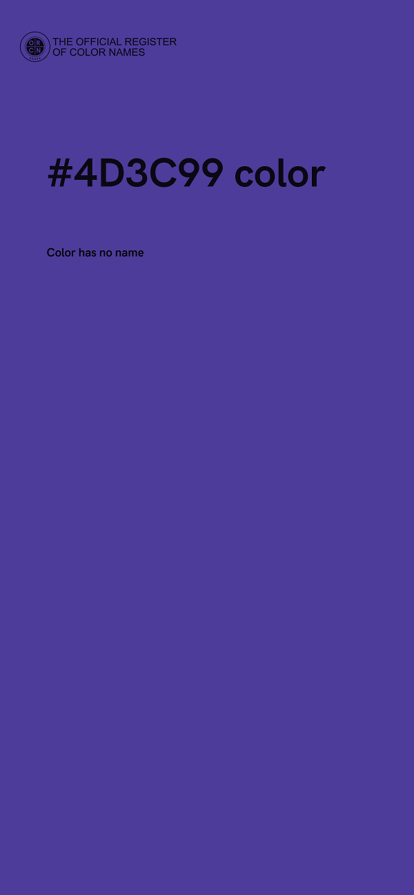 #4D3C99 color image