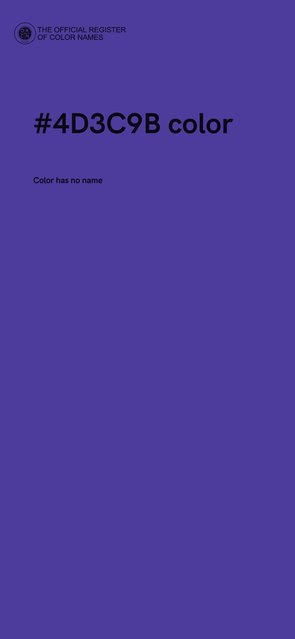 #4D3C9B color image