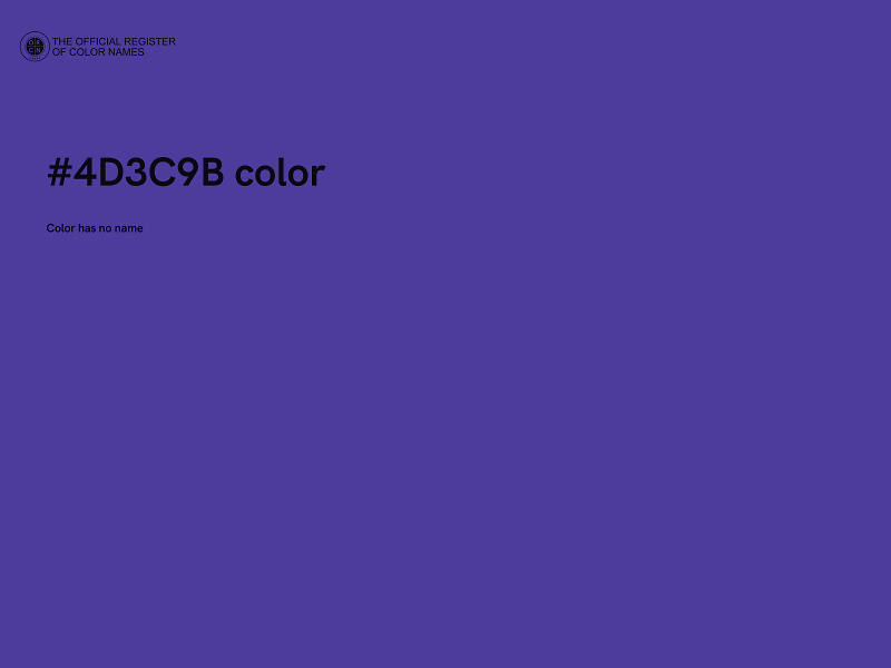 #4D3C9B color image