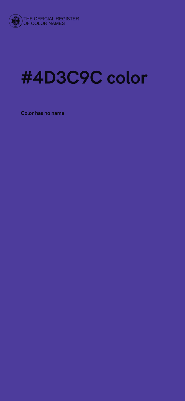 #4D3C9C color image