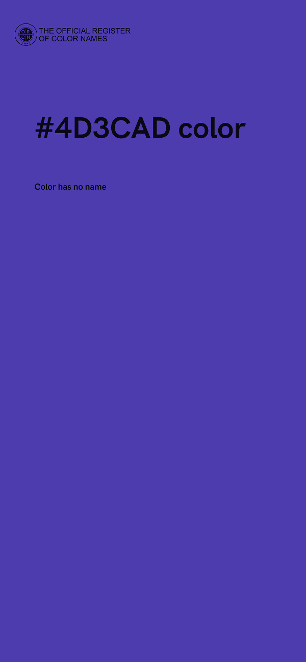 #4D3CAD color image
