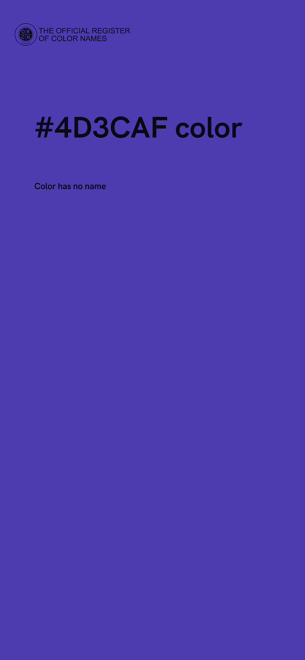 #4D3CAF color image