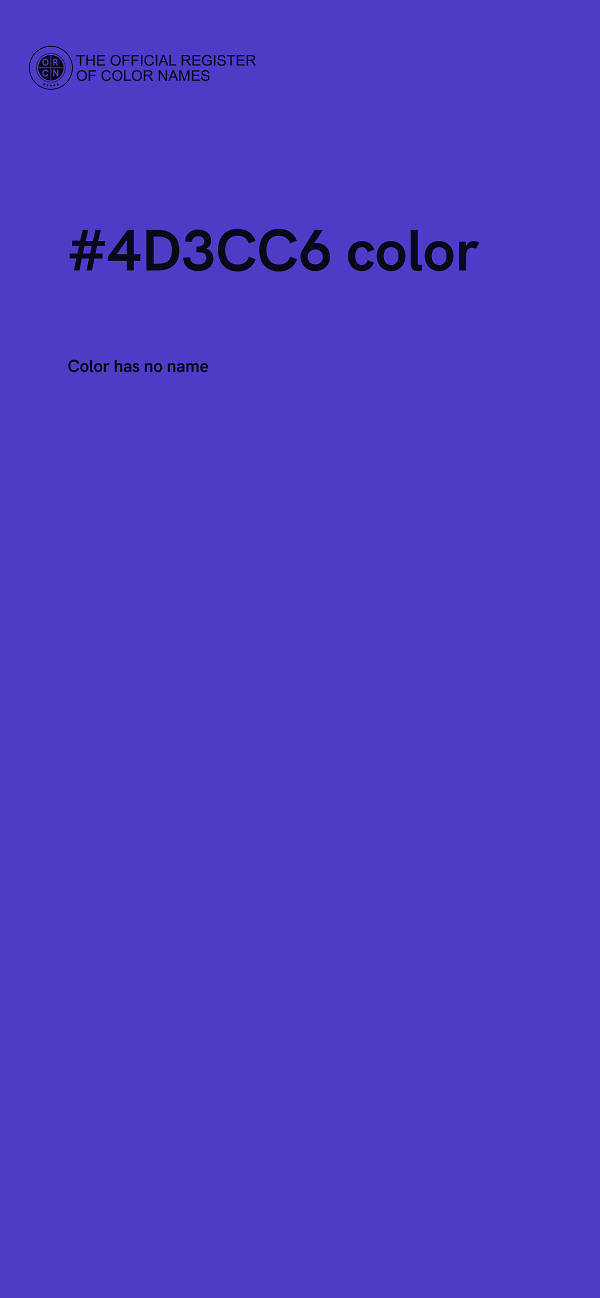 #4D3CC6 color image