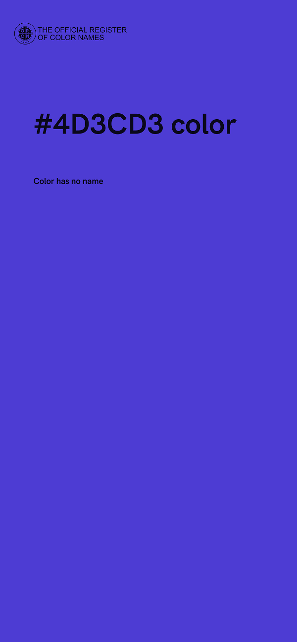 #4D3CD3 color image