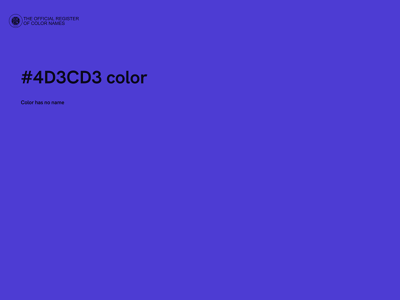 #4D3CD3 color image