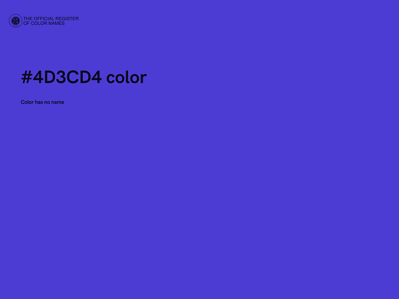 #4D3CD4 color image