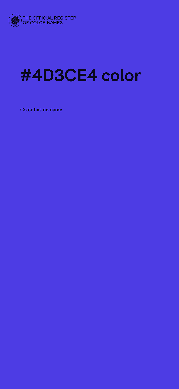 #4D3CE4 color image