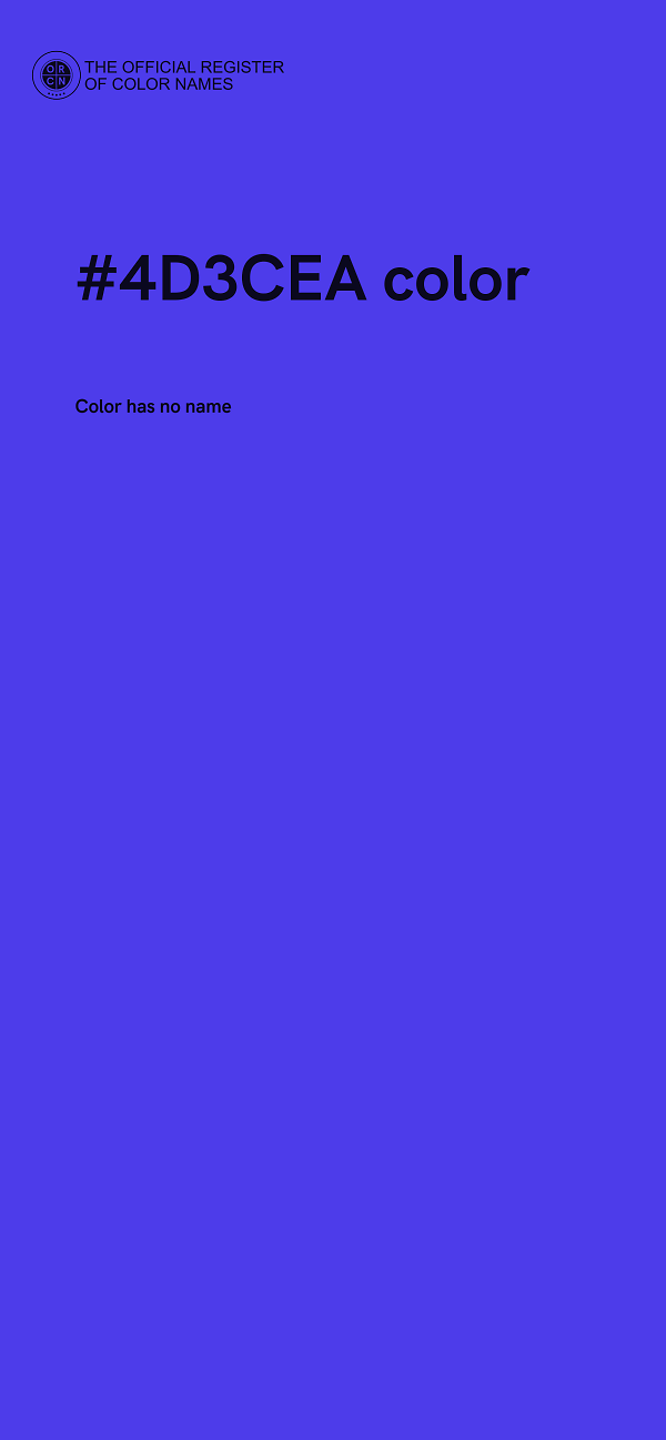 #4D3CEA color image
