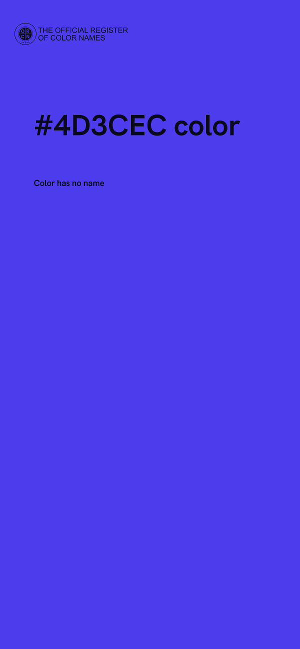 #4D3CEC color image