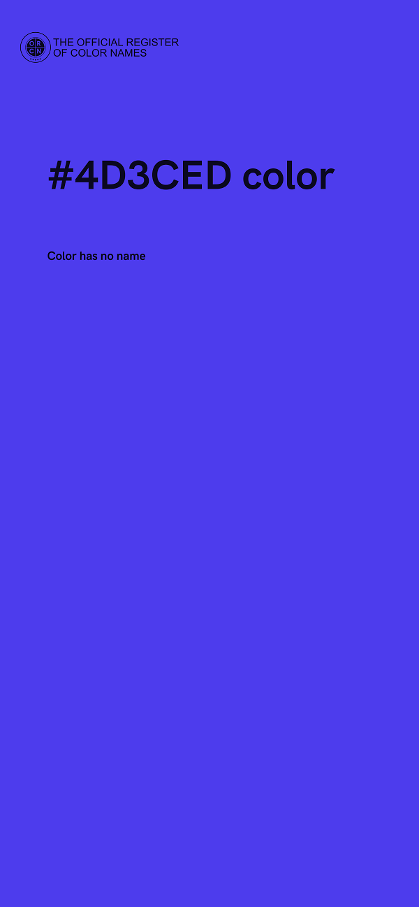 #4D3CED color image