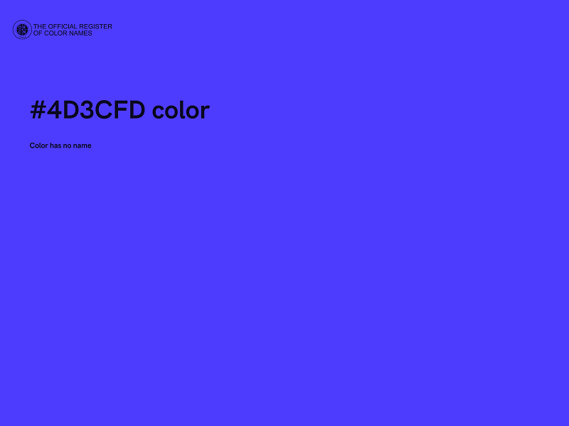 #4D3CFD color image