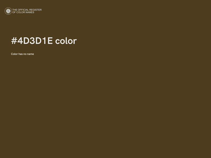 #4D3D1E color image