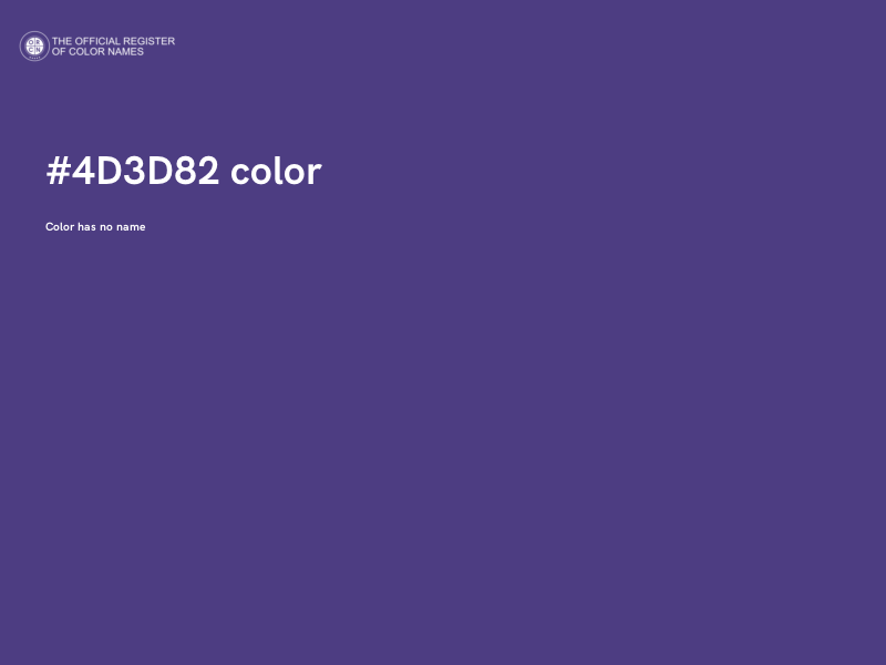 #4D3D82 color image