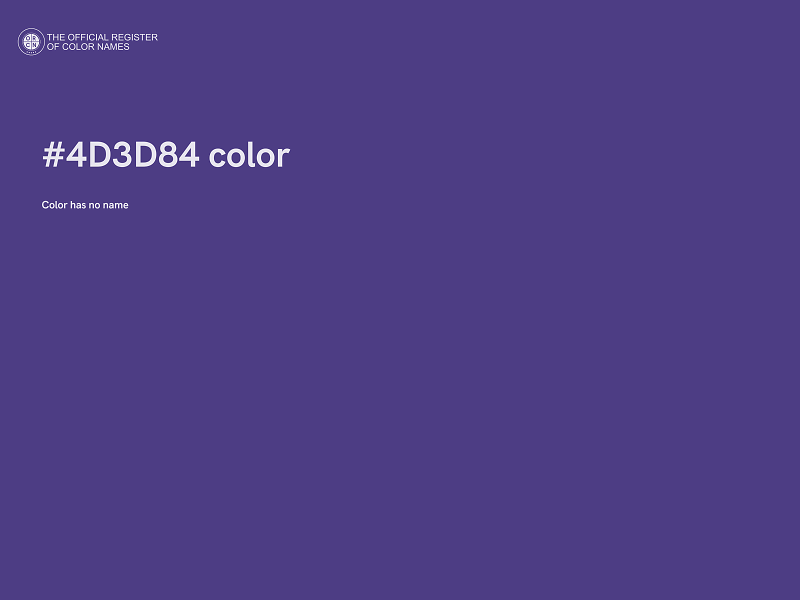 #4D3D84 color image