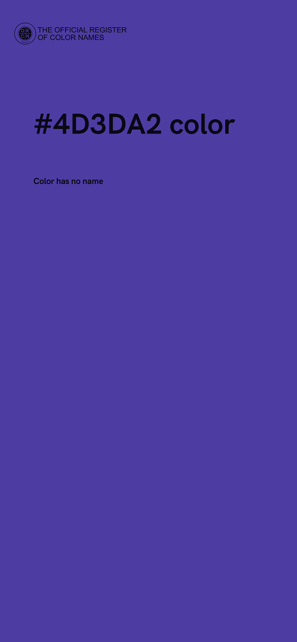 #4D3DA2 color image