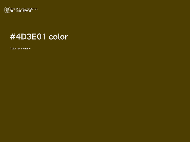 #4D3E01 color image