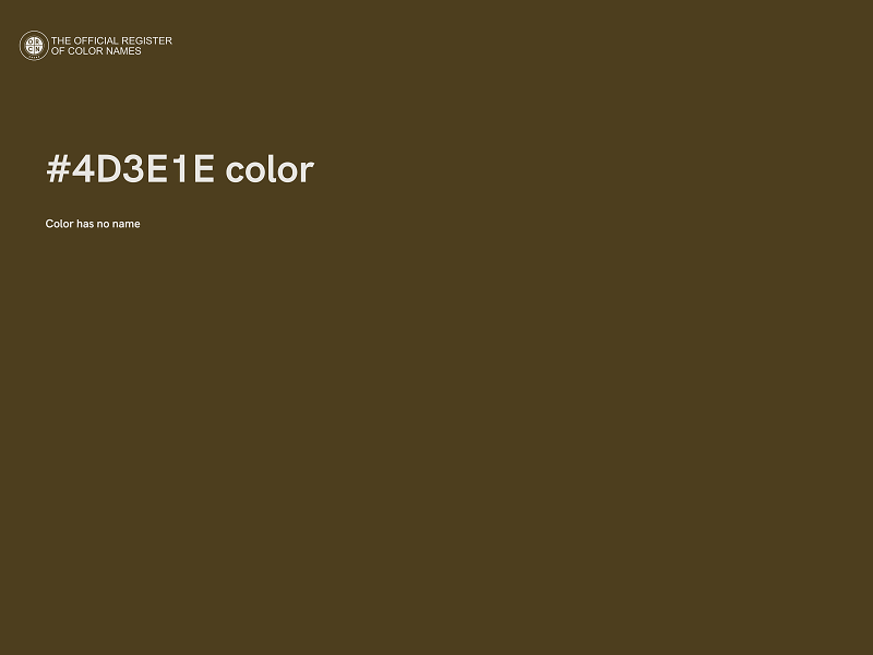 #4D3E1E color image