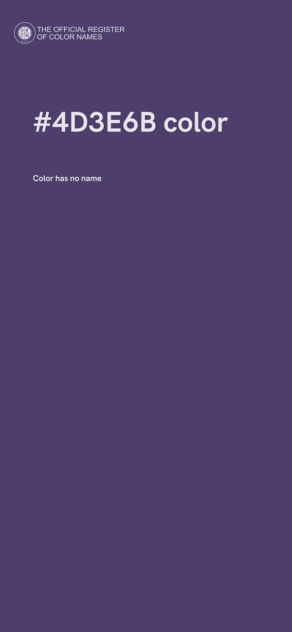 #4D3E6B color image