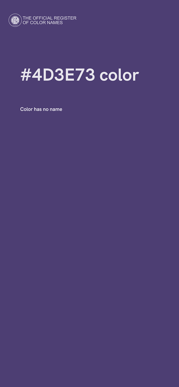 #4D3E73 color image