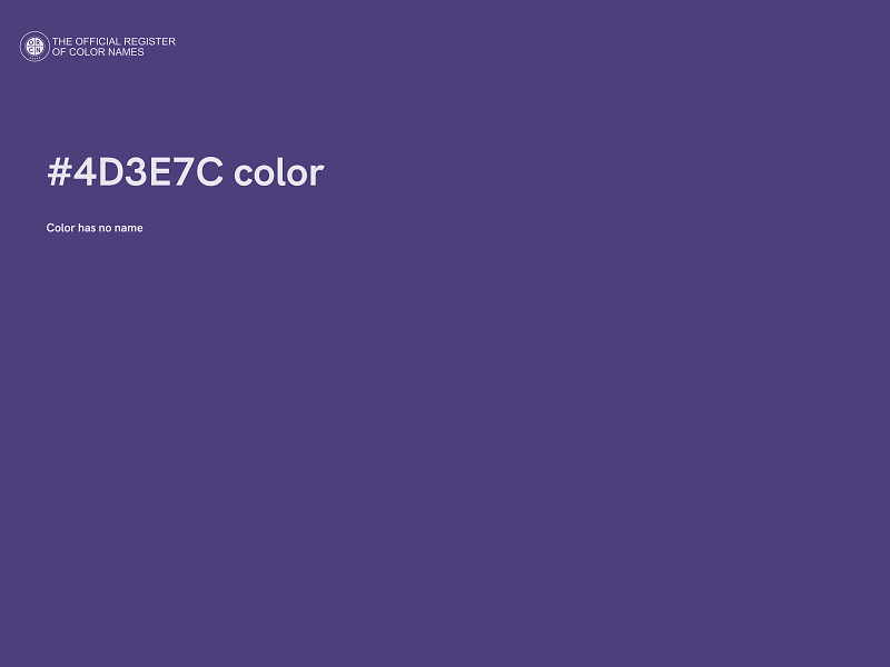 #4D3E7C color image