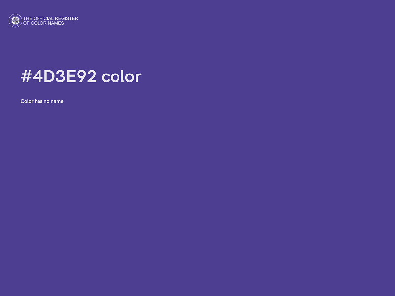 #4D3E92 color image
