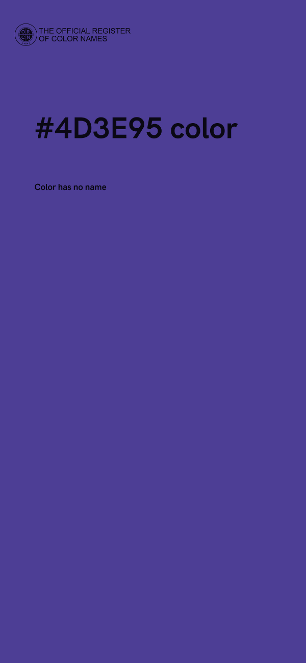 #4D3E95 color image