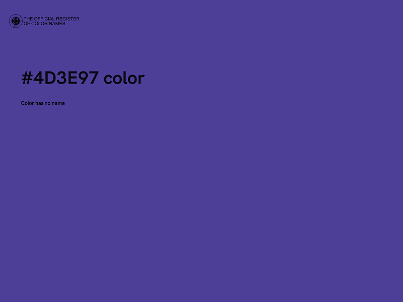 #4D3E97 color image