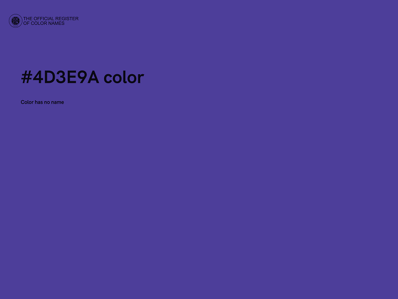 #4D3E9A color image