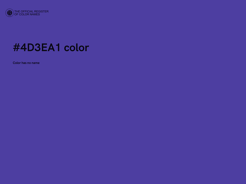 #4D3EA1 color image