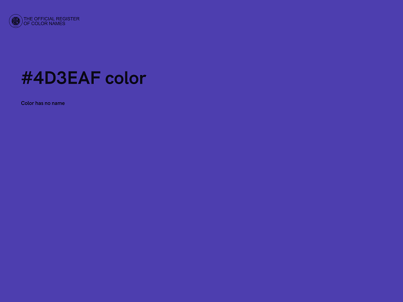 #4D3EAF color image