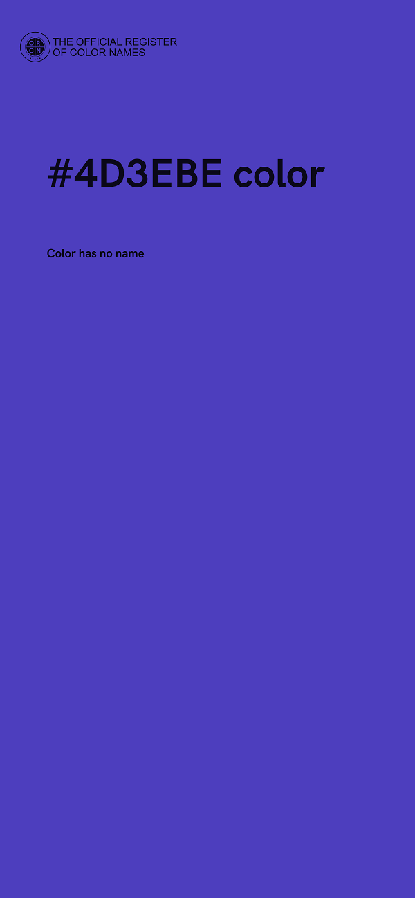 #4D3EBE color image