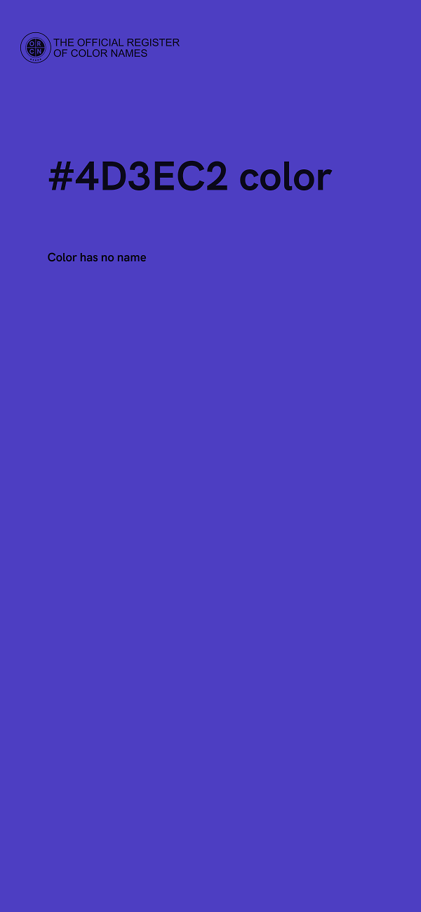 #4D3EC2 color image
