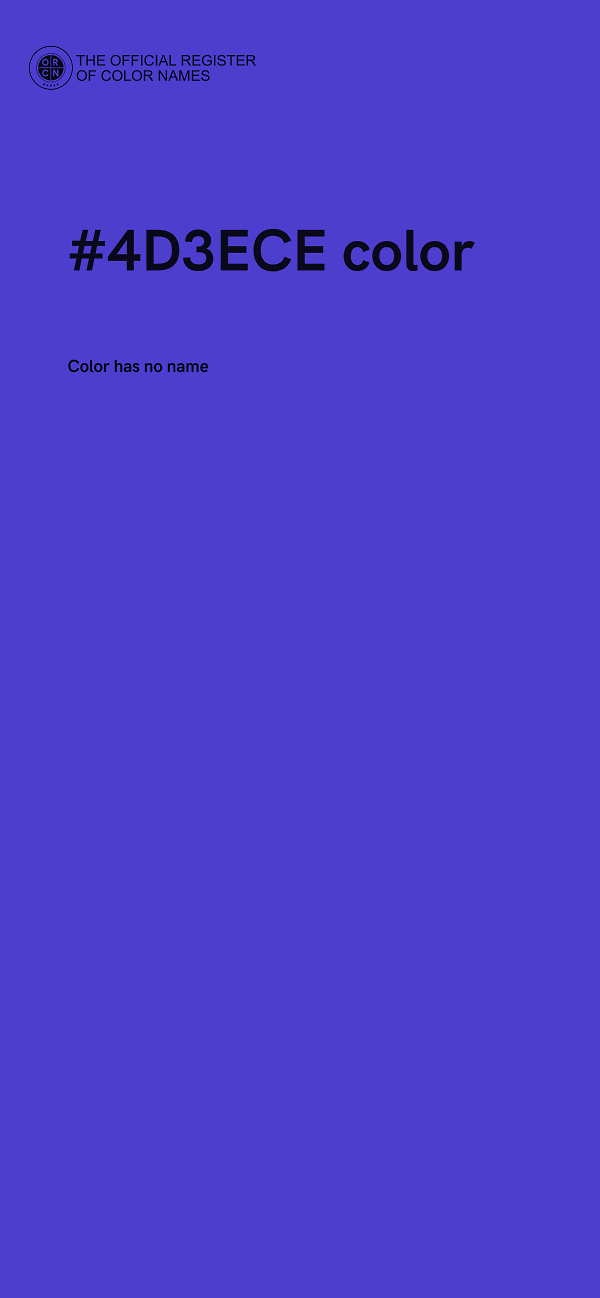 #4D3ECE color image