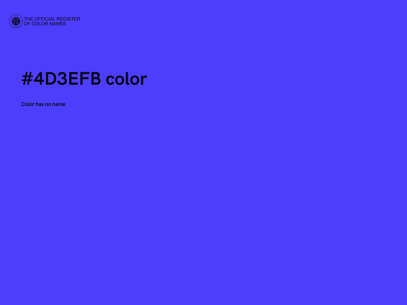 #4D3EFB color image