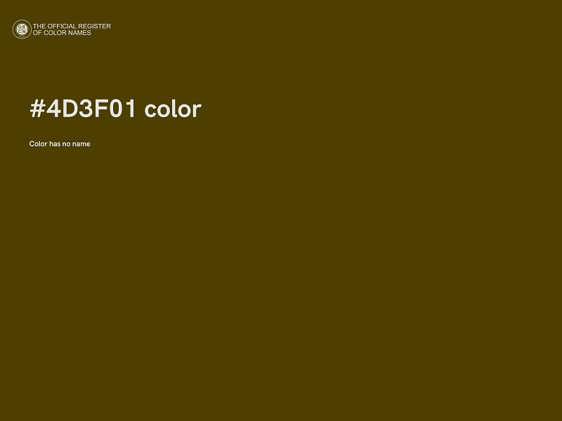 #4D3F01 color image